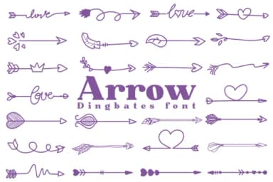 Arrow by Chonada — Dingbats Font — thumbnail 1