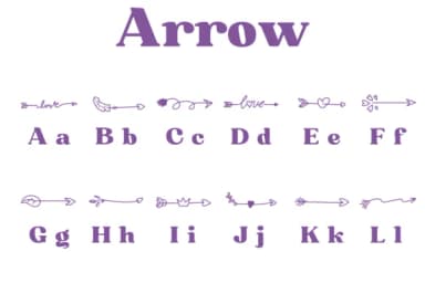 Arrow by Chonada — Dingbats Font — thumbnail 2