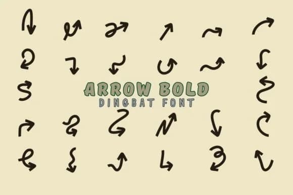 Arrow Bold by Eystore — Dingbats Font