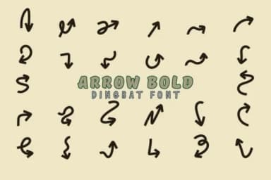 Arrow Bold by Eystore — Dingbats Font — thumbnail 1