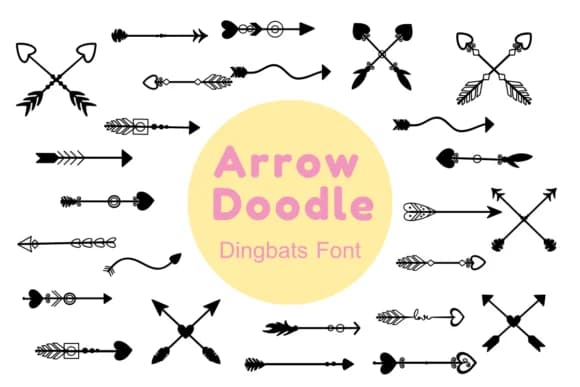Arrow Doodle by Nun Sukhwan — Dingbats Font