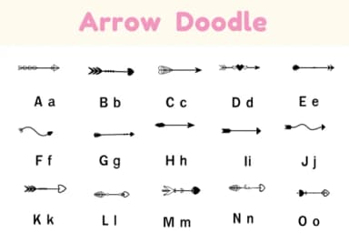 Arrow Doodle by Nun Sukhwan — Dingbats Font — thumbnail 2