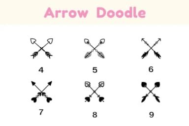Arrow Doodle by Nun Sukhwan — Dingbats Font — thumbnail 4