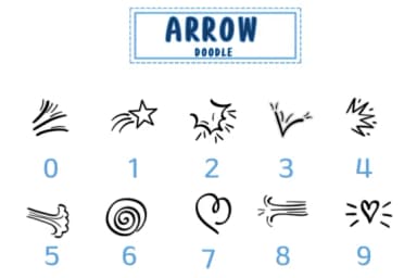 Arrow Doodle by PraewDesigns — Dingbats Font — thumbnail 4
