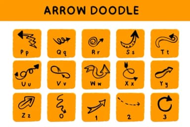Arrow Doodle by Bee piyanuch — Dingbats Font — thumbnail 3