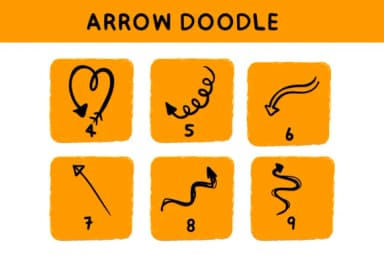 Arrow Doodle by Bee piyanuch — Dingbats Font — thumbnail 4