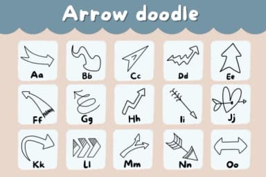 Arrow Doodle by Natchuta — Dingbats Font — thumbnail 2