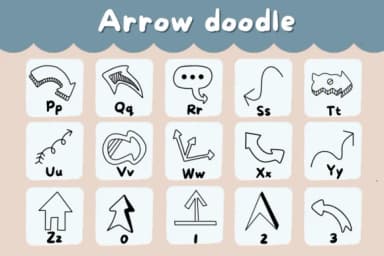 Arrow Doodle by Natchuta — Dingbats Font — thumbnail 3