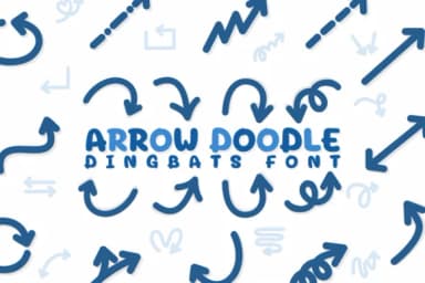 Arrow Doodle by Chonada — Dingbats Font — thumbnail 1