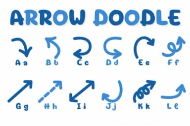 Arrow Doodle by Chonada — Dingbats Font — thumbnail 2