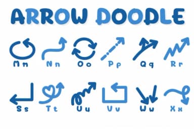 Arrow Doodle by Chonada — Dingbats Font — thumbnail 3