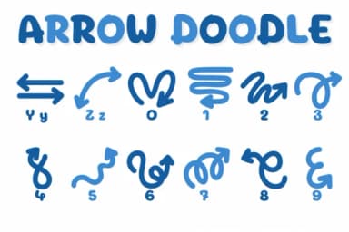 Arrow Doodle by Chonada — Dingbats Font — thumbnail 4