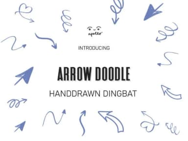 Arrow Doodle by Apollo no.64 — Dingbats Font — thumbnail 1