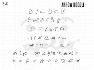 Arrow Doodle by Apollo no.64 — Dingbats Font — thumbnail 3