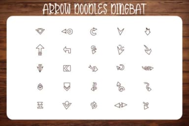Arrow Doodles by CraftedType Studio — Dingbats Font — thumbnail 3
