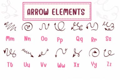 Arrow Elements by PraewDesigns — Dingbats Font — thumbnail 3