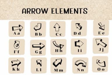 Arrow Elements by Ketsarin — Dingbats Font — thumbnail 2