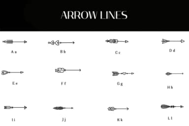 Arrow Lines by Heartcraft Atelier — Dingbats Font — thumbnail 2