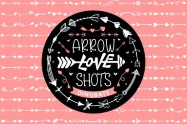Arrow Love Shots by Creative Fabrica Fonts — Dingbats Font — thumbnail 1