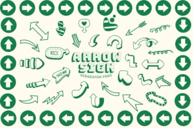 Arrow Sign by Chonada — Dingbats Font — thumbnail 1