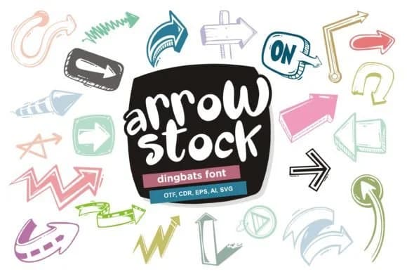 Arrow Stock by onoborgol — Dingbats Font