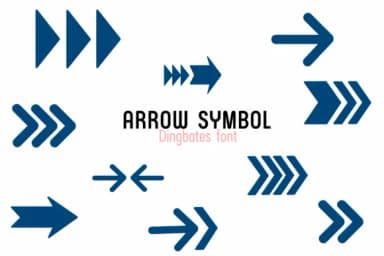 Arrow Symbol by Chada Art — Dingbats Font — thumbnail 2