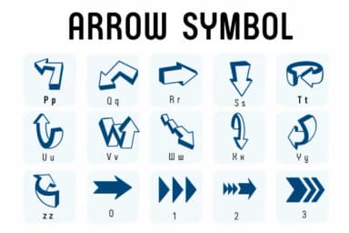 Arrow Symbol by Chada Art — Dingbats Font — thumbnail 4