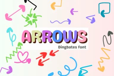 Arrows by Sirinart — Dingbats Font — thumbnail 1