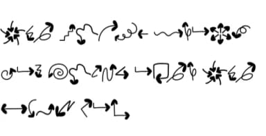 Arrows by Sirinart — Dingbats Font — thumbnail 8
