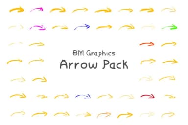 BM Graphics - Arrows by GraphicsBam Fonts — Dingbats Font — thumbnail 1