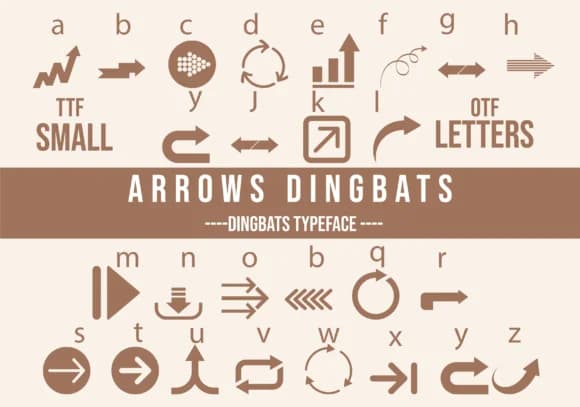 Arrows Dingbats by Minimalistartstudio — Dingbats Font
