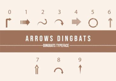 Arrows Dingbats by Minimalistartstudio — Dingbats Font — thumbnail 3