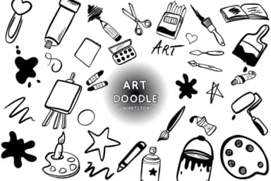 Art Doodle by Bee piyanuch — Dingbats Font — thumbnail 1