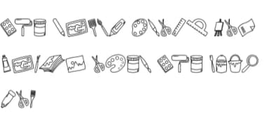 Art Doodle by Chonada — Dingbats Font — thumbnail 8