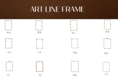 Art Line Frame by Heartcraft Atelier — Dingbats Font — thumbnail 2