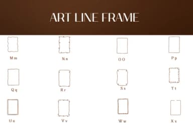 Art Line Frame by Heartcraft Atelier — Dingbats Font — thumbnail 3