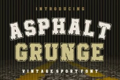 Asphalt Grunge by riki.studio — Slab Serif Font — thumbnail 1
