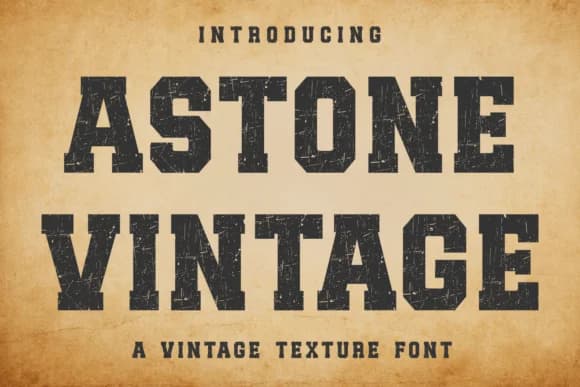Astone Vintage by AmusingOwl — Slab Serif Font
