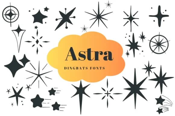 Astra by Suphitchaya — Dingbats Font