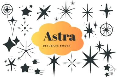 Astra by Suphitchaya — Dingbats Font — thumbnail 1