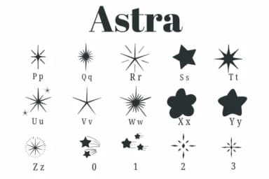 Astra by Suphitchaya — Dingbats Font — thumbnail 3