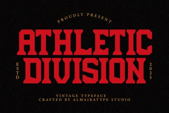 Athletic Division by Almairatype Studio — Slab Serif Font