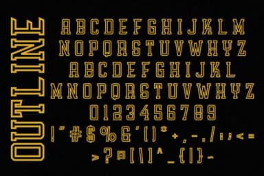 Athletic Varsity by Almairatype Studio — Slab Serif Font — thumbnail 5