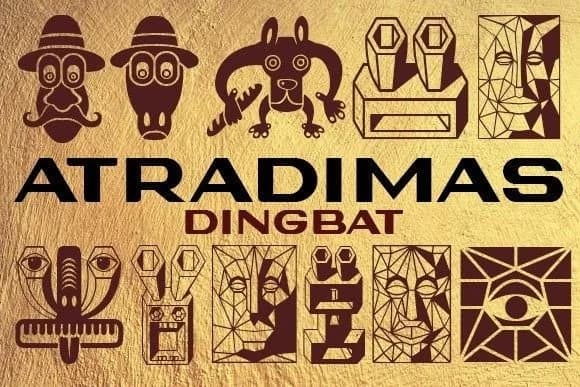 Atradimas by vladimirnikolic — Dingbats Font