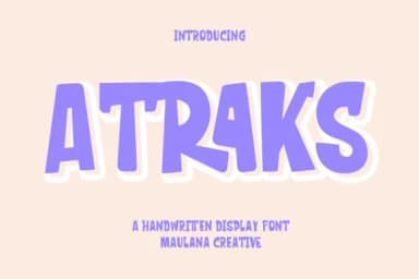 Atraks by Maulana Creative — Slab Serif Font — thumbnail 1