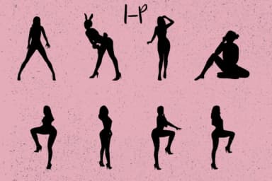 Attractive Female Poses by Minimalistartstudio — Dingbats Font — thumbnail 3