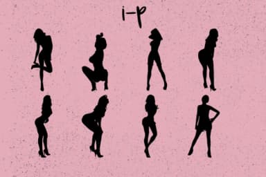 Attractive Female Poses by Minimalistartstudio — Dingbats Font — thumbnail 7