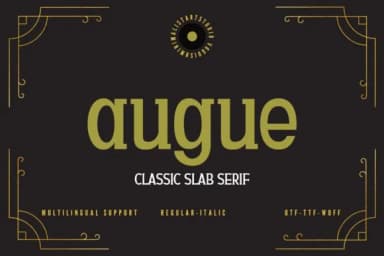 Augue by Minimalistartstudio — Slab Serif Font — thumbnail 1