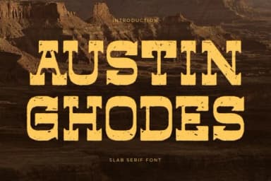 Austin Ghodes by Letterena Studios — Slab Serif Font — thumbnail 1