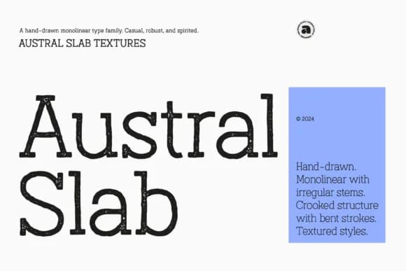 Austral Slab Textures by antipixel — Slab Serif Font
